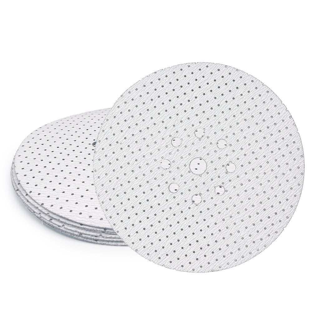 Bart's Own 9" White Sanding Disc Hook & Loop 9-holes (10pcs)