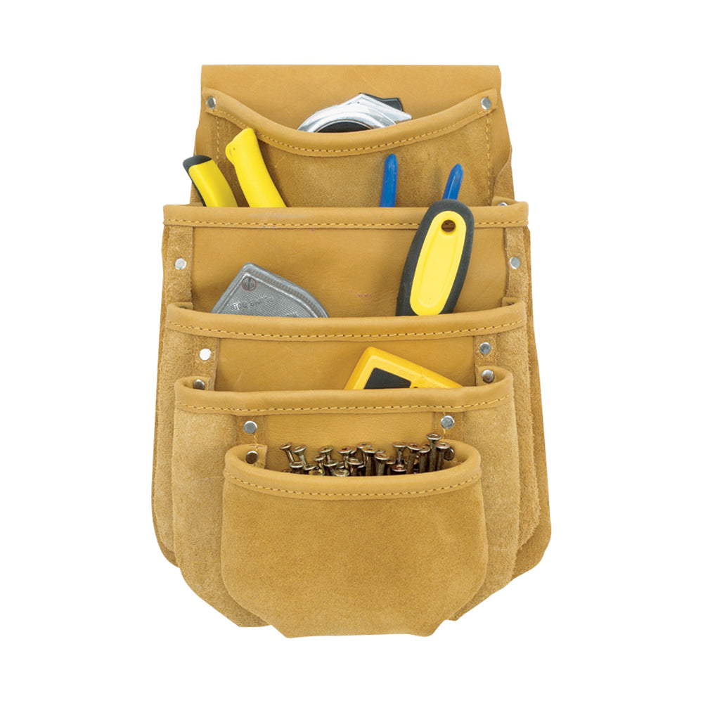 Kuny's Leather Nail & Tool Bag, 5 Pocket