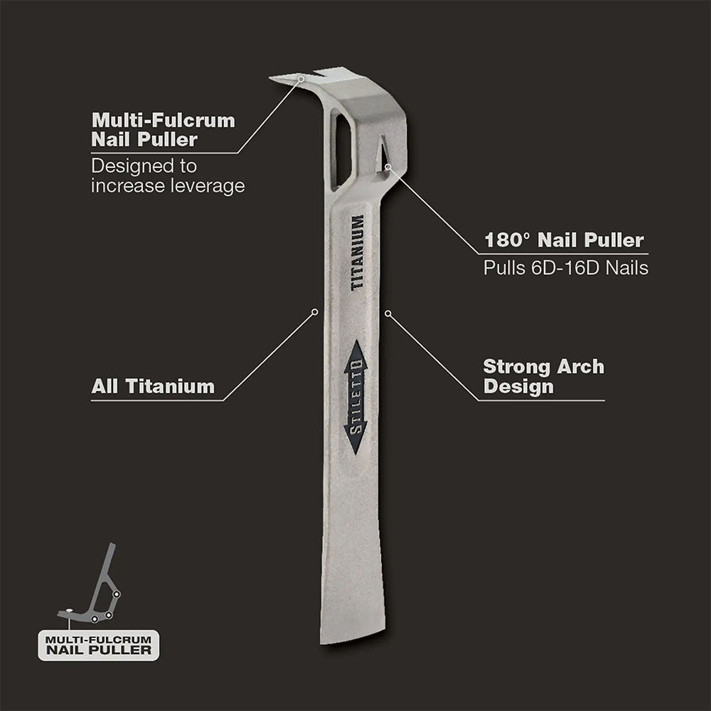 Stiletto 11-1/2" Titanium Glazer Bar