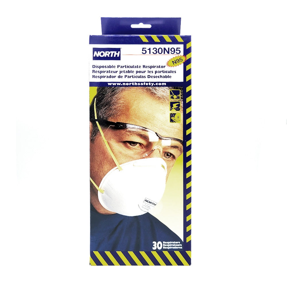 NORTH N95 Disposable Particulate Respirator Masks - 30pk
