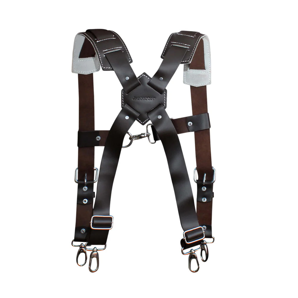 MechTools Leather Suspenders with Thick Straps for Men