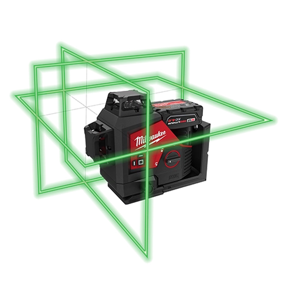 Milwaukee M12 Green 3 Plane Laser Kit