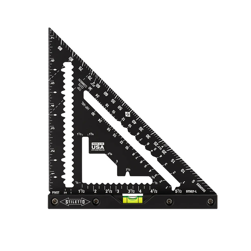 Stiletto 7" Carpenter Square with Level