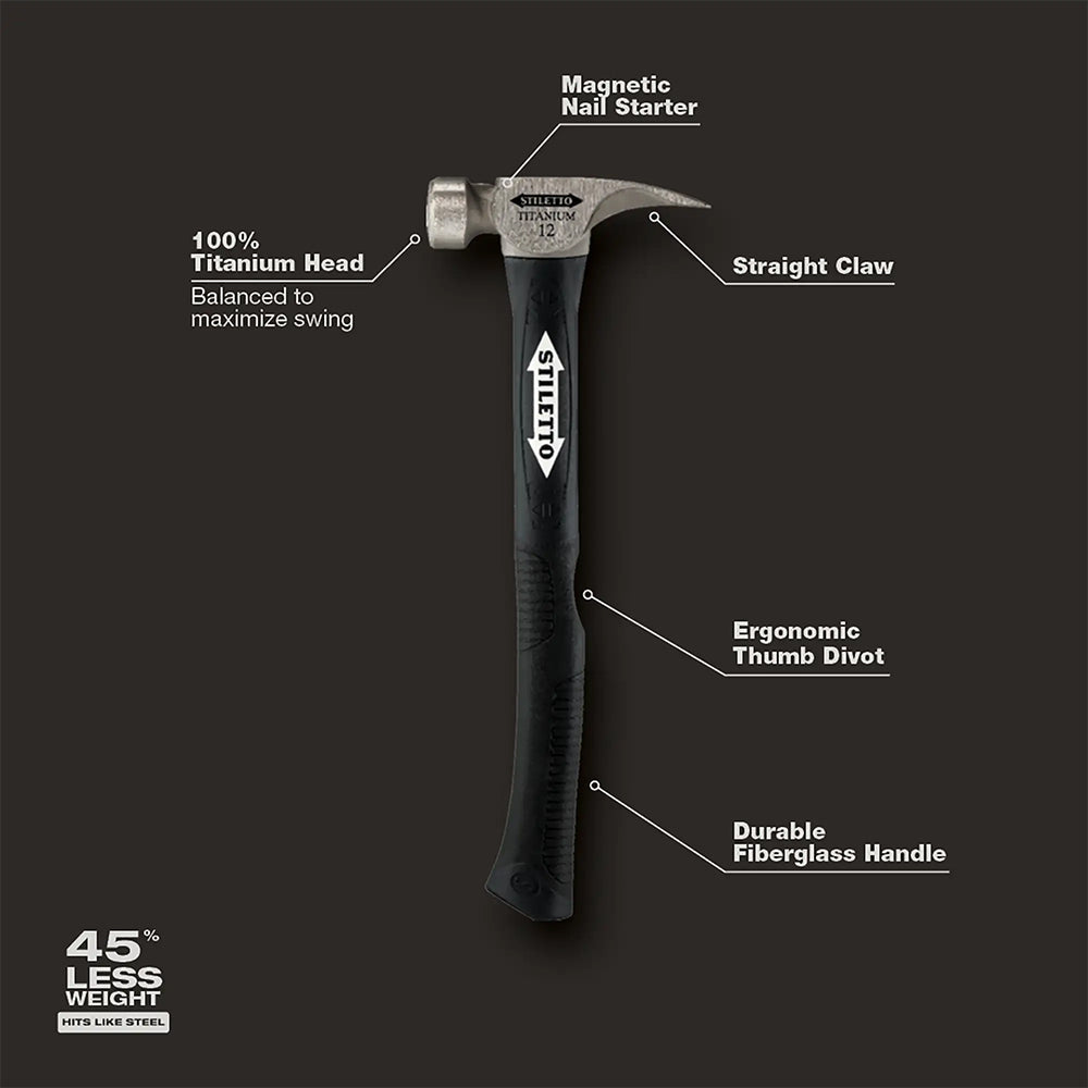 Stiletto 12oz Smooth/Curved Fiberglass
