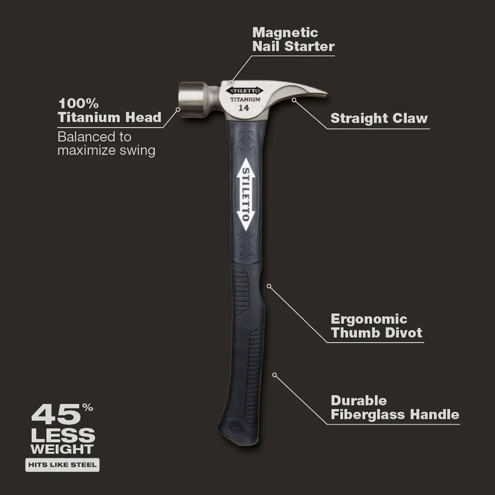 Stiletto 14oz Smooth/Curved Fiberglass