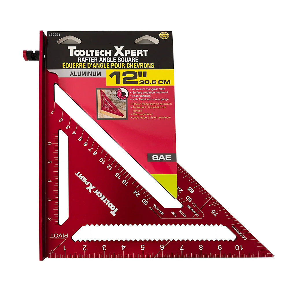 ToolTech Xpert 12" Aluminum Rafter Angle Square