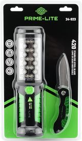 Prime-Lite 2-piece Worklight/ Pocket Knife Set