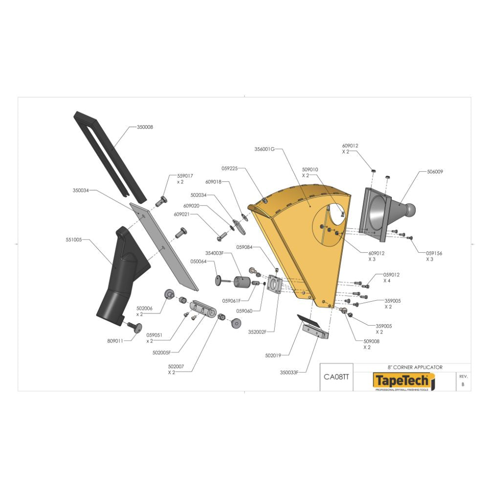 TapeTech Corner Box Parts