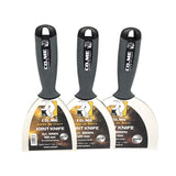 Co.Me Mirror-Polished Soft-Grip Rounded Edge Putty Knives