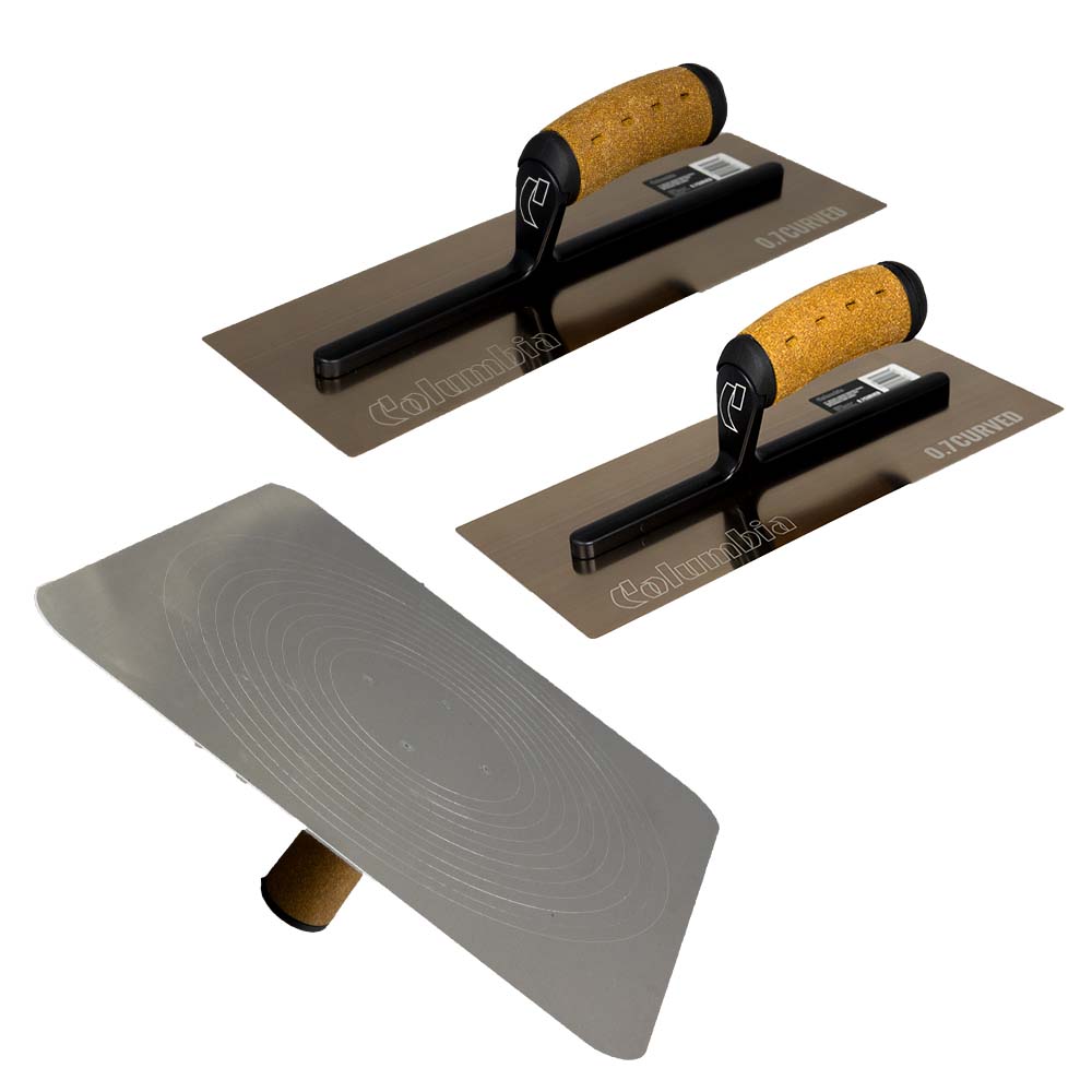 Columbia Pro-Flex Gold Curved Hawk & Trowel Set