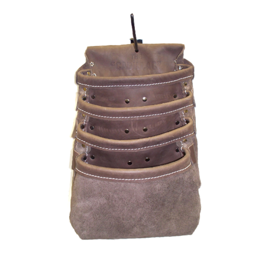 Viking Leather 4 Pocket Leather Nail Pouch