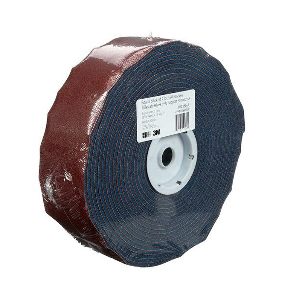 3M Drywall Foam Backed Cloth Abrasives, 150 Grit, 3 5/16in x 12yd