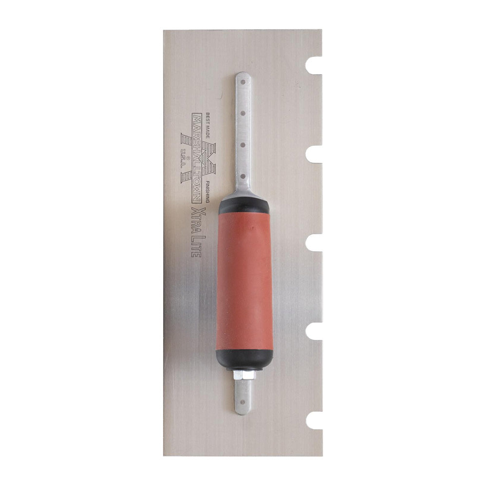 Marshalltown U-Notched Carbon Steel Trowels - ½" x ½" x 2"