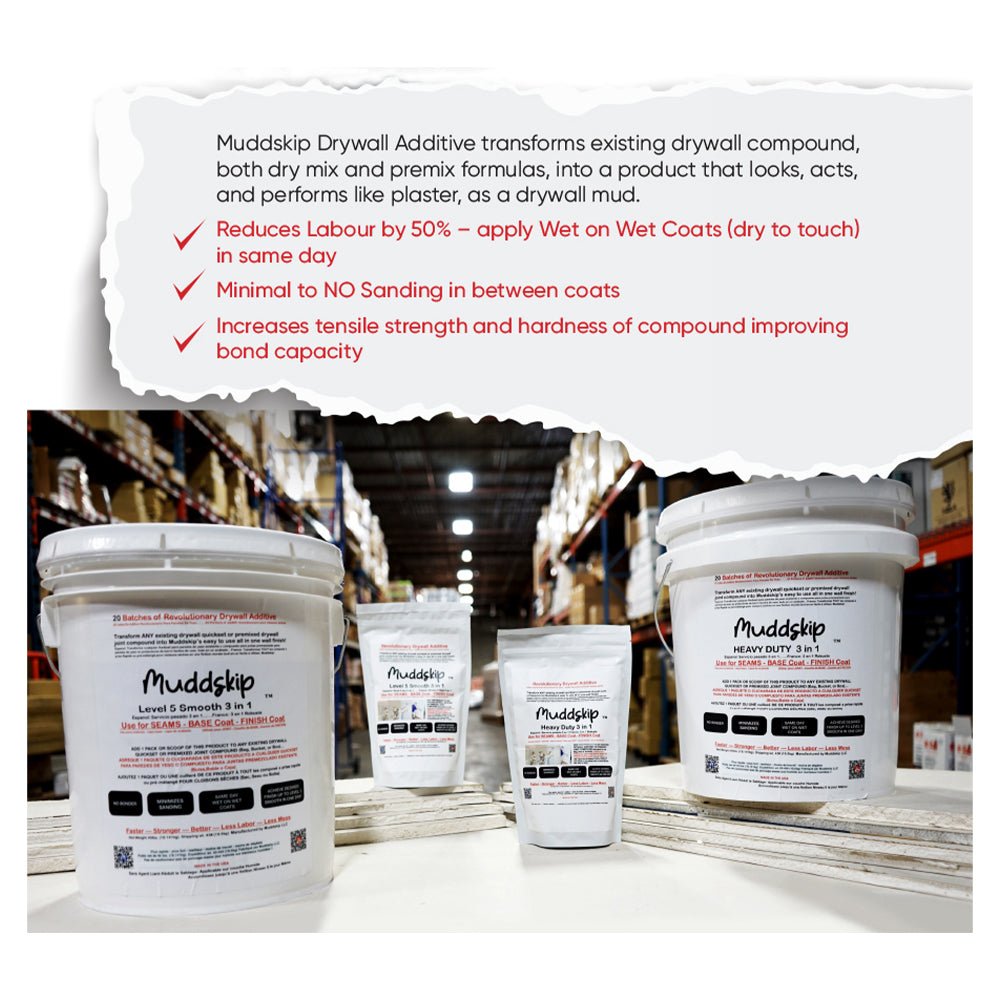 Muddskip Drywall Compound Additive