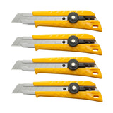 OLFA L-1/CP4 18mm Classic Heavy Duty Ratchet-Lock Utility Knife - 4pk