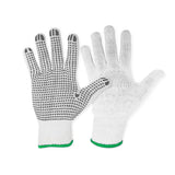 TWXpert Knitted Poly/Cotton Gloves with PVC Dots 12pk Large