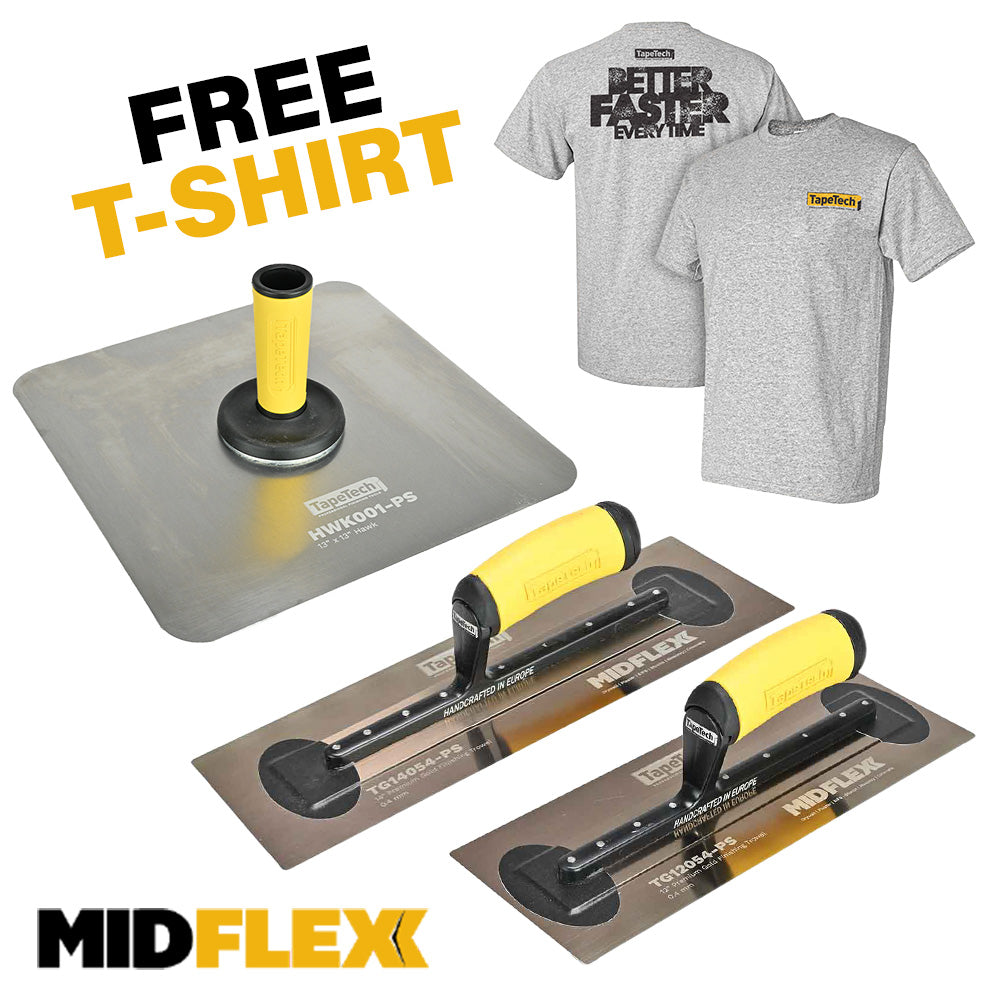 TapeTech MidFlex (0.4mm) Hawk & Trowel Set