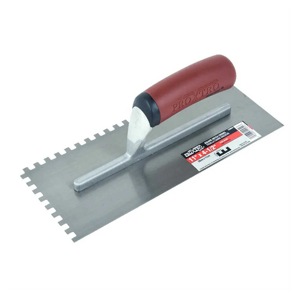 Pro X Tro Notched Trowel 4.5" x 11" x 1/4"